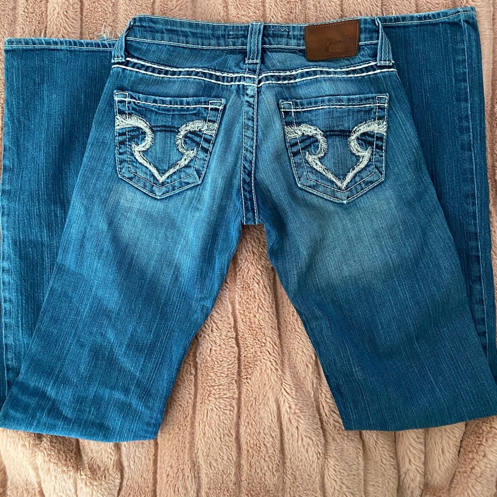 Big star jeans distressed boot cut